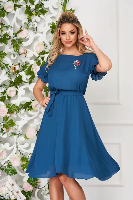 rochie starshiners turcoaz eleganta midi de zi in S049150 1 477148