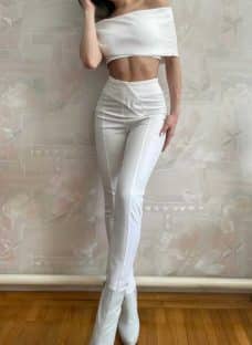 field stick pulse Arhive pantaloni albi - iubesc Moda