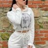 trening dama jerse white ivoire cozy tracksuit din 2 piese 15418 2