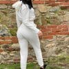 trening dama jerse white ivoire cozy tracksuit din 2 piese 15421 2