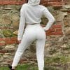 trening dama jerse white ivoire cozy tracksuit din 2 piese 15430 2