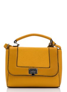 Geanta Ioana galben mustar tip postas