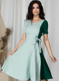 Rochie Moze vernil cu funda in lateral