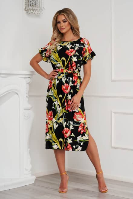 rochie starshiners cu imprimeu floral cu un croi d S053289 1 546971