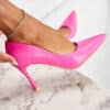 pantofi stiletto piele ecologica fucsia harlyn