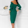 rochie midi de ocazie verde 1 1