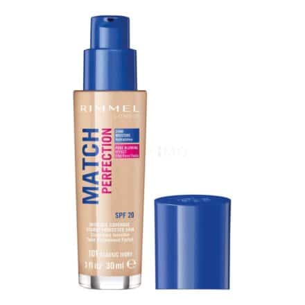 rimmel london match perfection spf20 fond de ten pentru femei 30 ml nuanta 101 classic ivory 349602