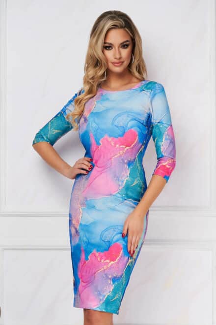 rochie starshiners office midi tip creion crep cu S055537 4 591293