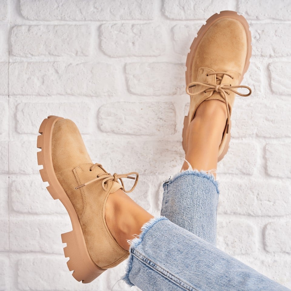 pantofi dama casual kaki din piele ecologica intoarsa hayven a470773602